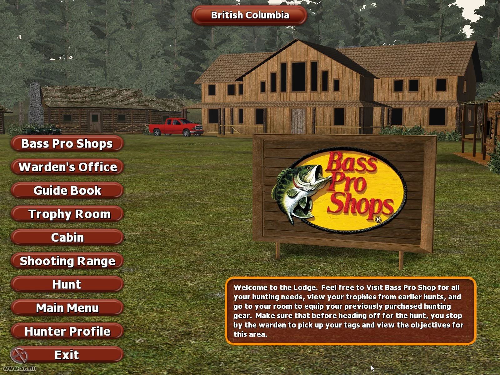Изображение игры: Bass Pro Shops Trophy Hunter 2007