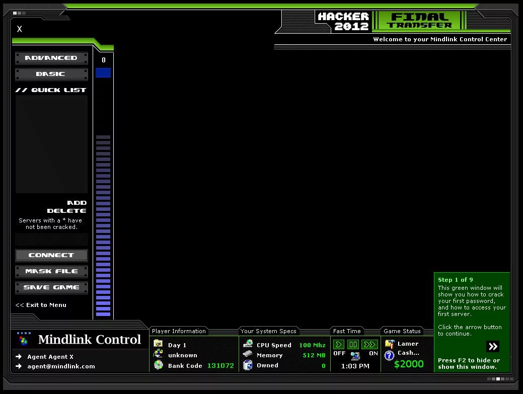 Изображение игры: Mindlink Hacker 2012: Final Transfer