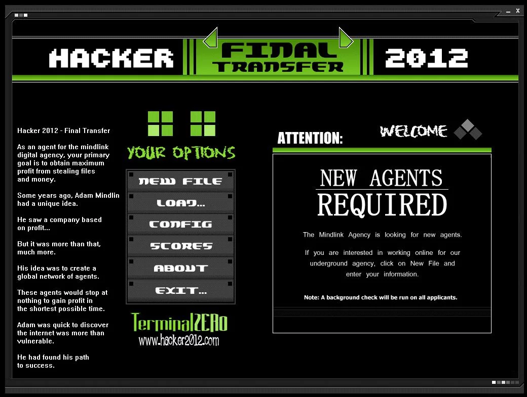 Изображение игры: Mindlink Hacker 2012: Final Transfer