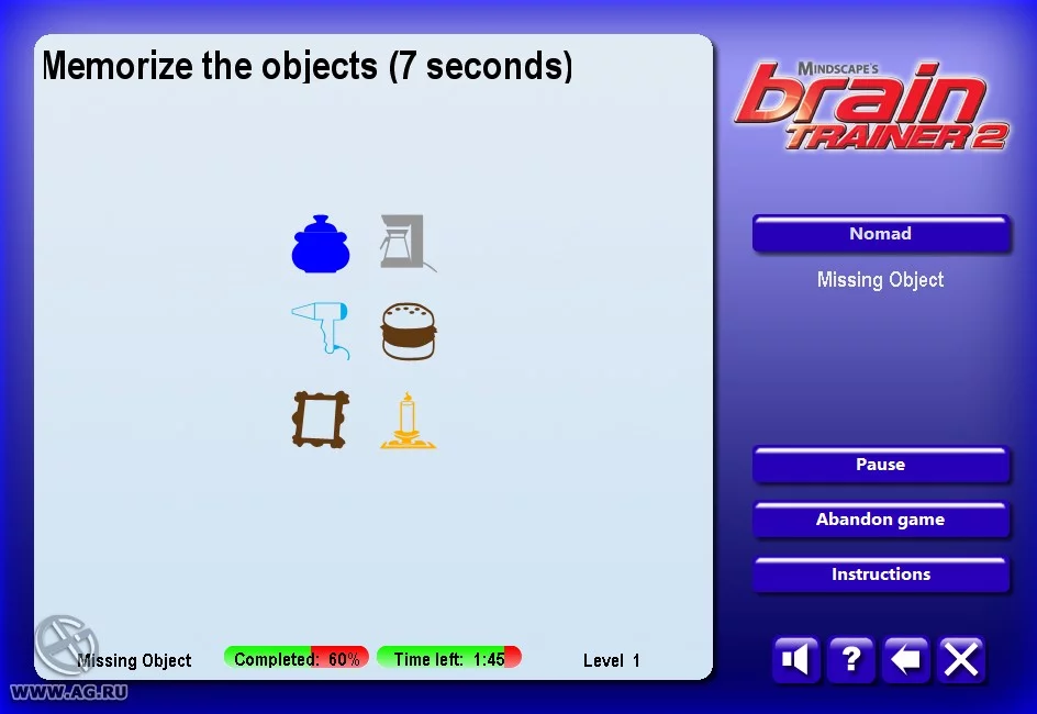 Изображение игры: Mindscape's Brain Trainer 2