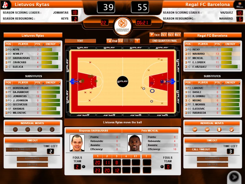 Изображение игры: International Basketball Manager: Season 2010/11