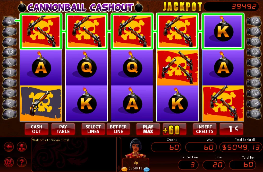 Изображение игры: Hoyle Swashbucklin' Slots