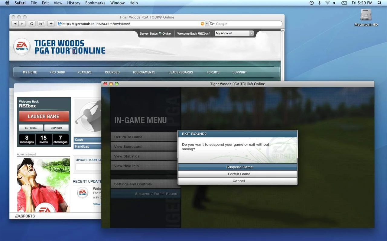 Изображение игры: Tiger Woods PGA Tour Online
