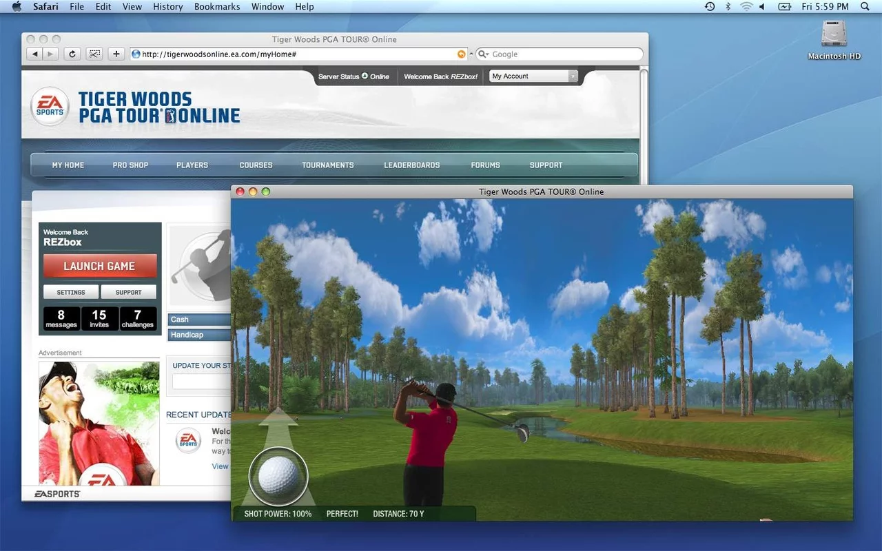 Изображение игры: Tiger Woods PGA Tour Online