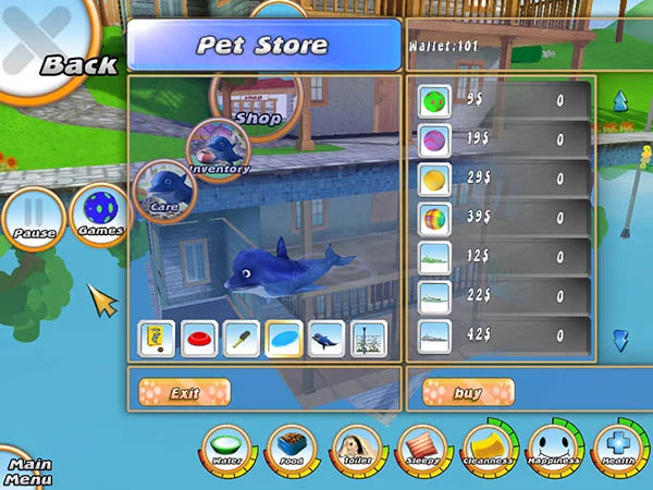 Изображение игры: 101 Dolphin Pets