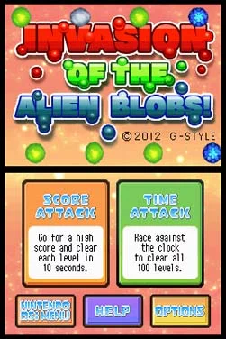 Изображение игры: Invasion of the Alien Blobs!
