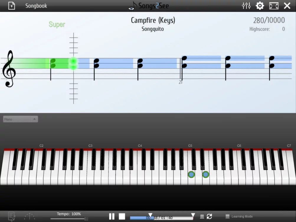 Изображение игры: Songs2See Game