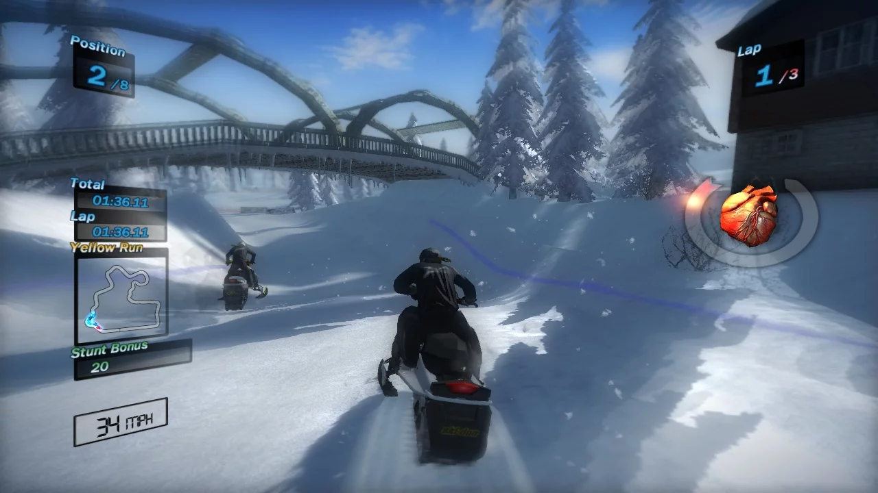 Изображение игры: Ski Doo: Snowmobile Challenge