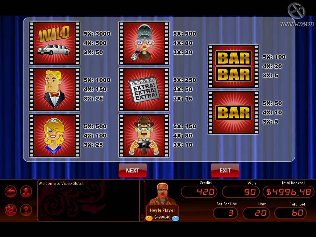 Изображение игры: Hoyle Slots (2010)
