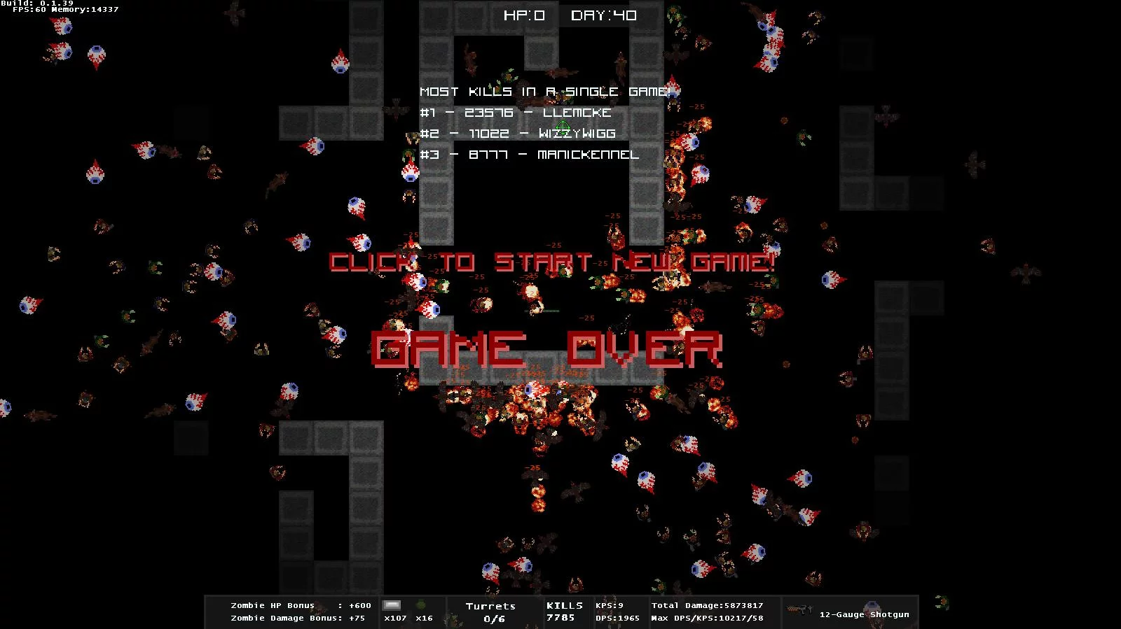 Изображение игры: Over 9,000 Zombies!