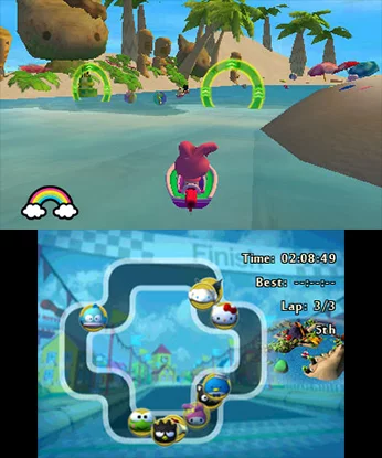 Изображение игры: Hello Kitty and Sanrio Friends 3D Racing
