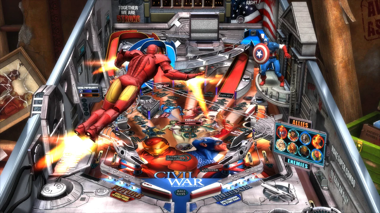 Изображение игры: Marvel Pinball: Vengeance and Virtue