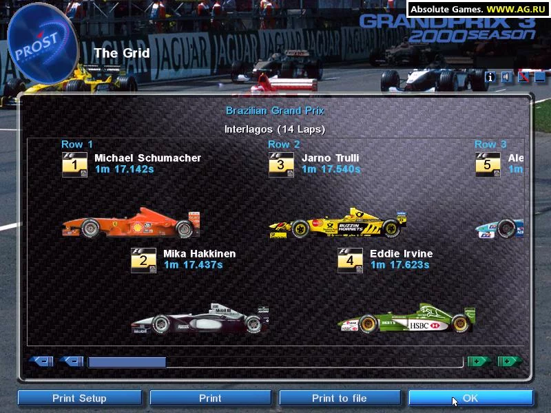 Изображение игры: Grand Prix 3 2000 Season