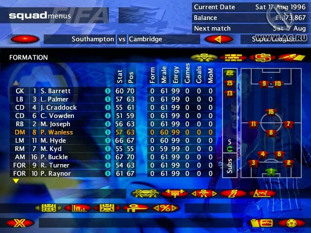 Изображение игры: FIFA Soccer Manager