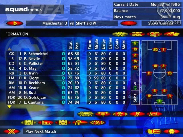 Изображение игры: FIFA Soccer Manager