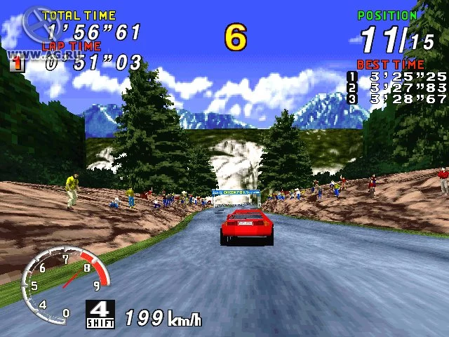 Изображение игры: Sega Rally Championship