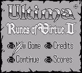 Изображение игры: Ultima: Runes of Virtue II (GB)