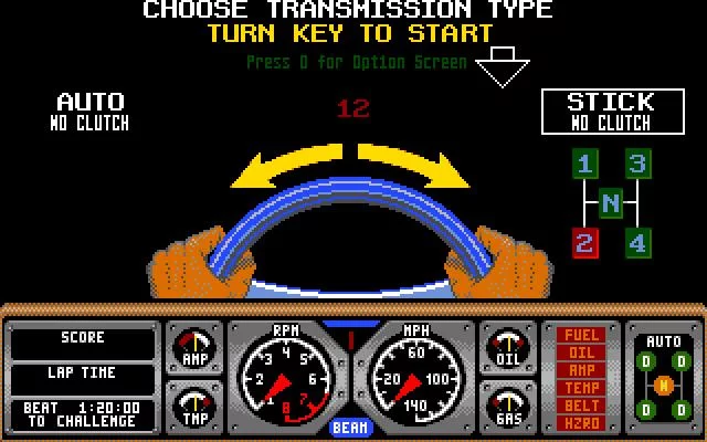 Изображение игры: Hard Drivin'