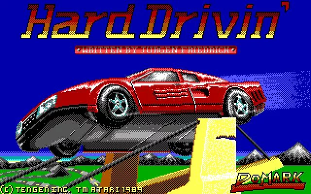 Изображение игры: Hard Drivin'
