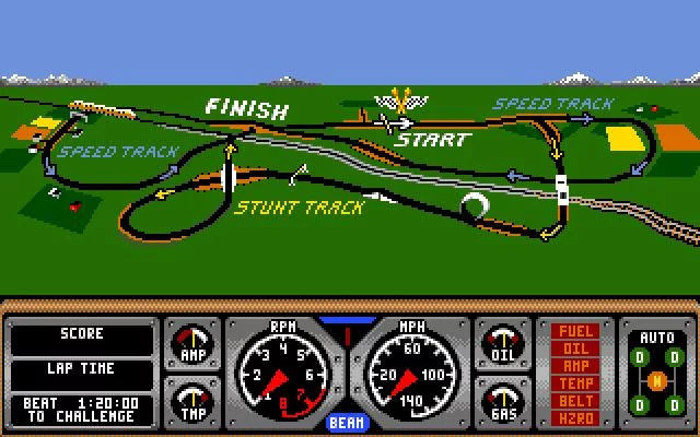 Изображение игры: Hard Drivin'