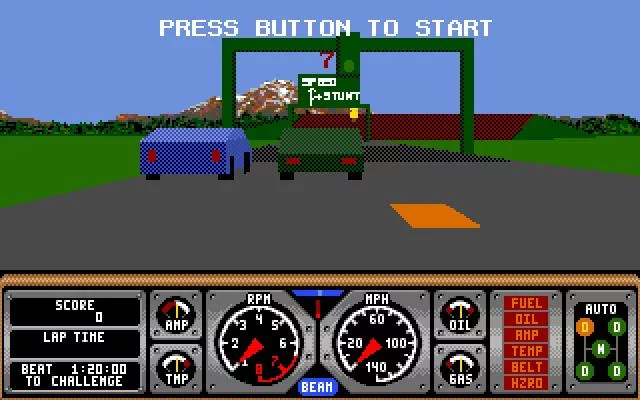 Изображение игры: Hard Drivin'
