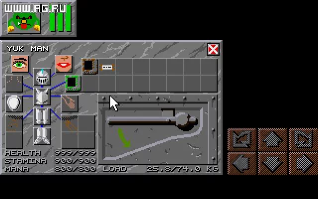 Изображение игры: Dungeon Master 2: The Legend of Skullkeep