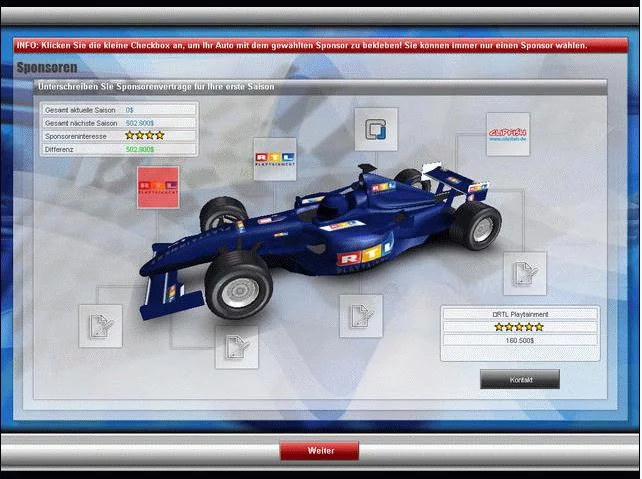 Изображение игры: RTL Racing Team Manager
