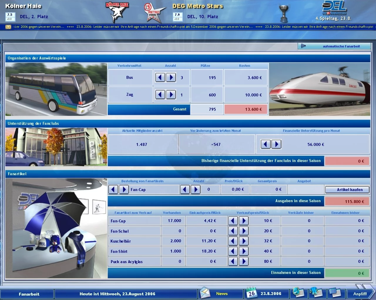 Изображение игры: Heimspiel: Eishockeymanager 2007