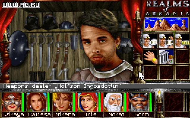 Изображение игры: Realms of Arkania: Shadows over Riva