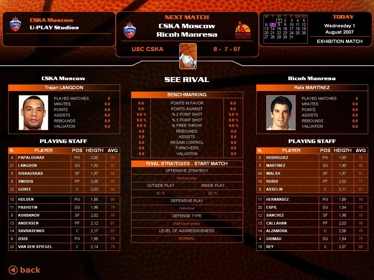 Изображение игры: Euroleague Basketball Manager 08