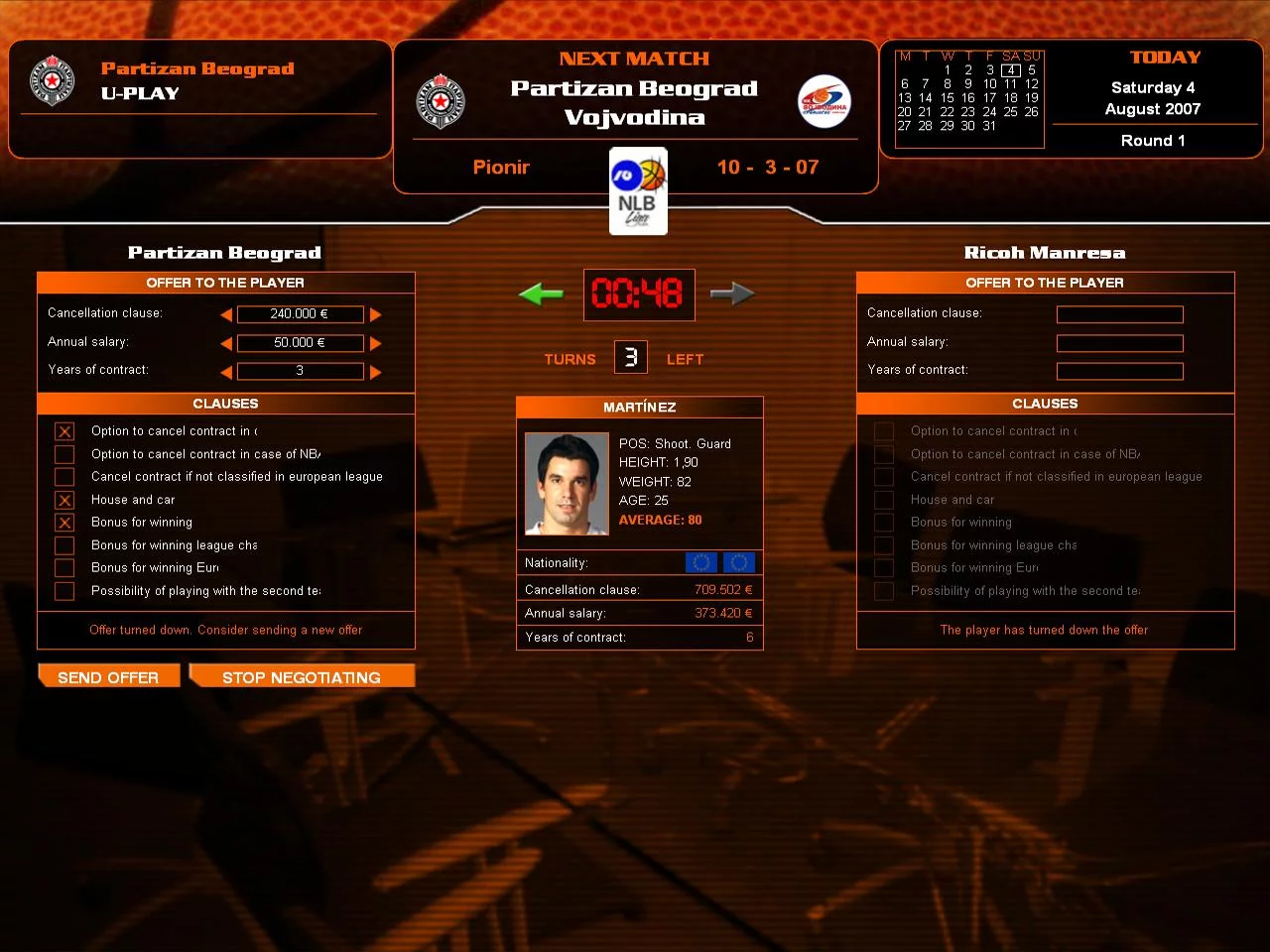 Изображение игры: Euroleague Basketball Manager 08