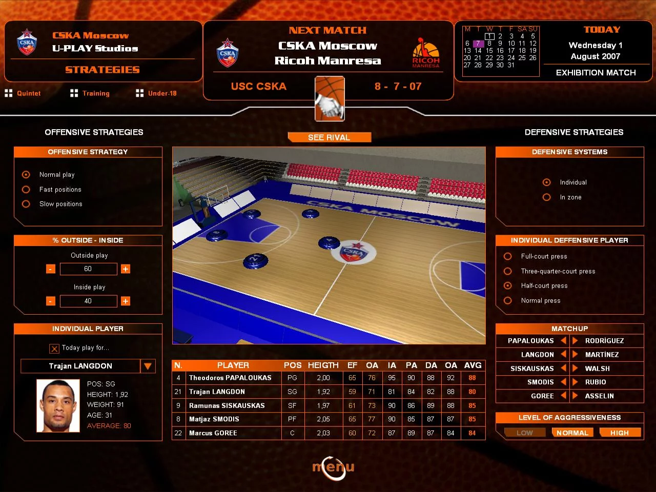 Изображение игры: Euroleague Basketball Manager 08