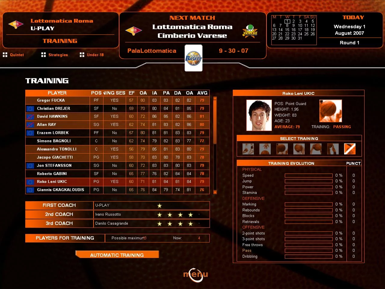 Изображение игры: Euroleague Basketball Manager 08
