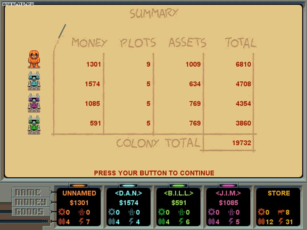 Изображение игры: Planet M.U.L.E.