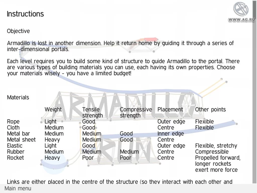 Изображение игры: Armadillo Run