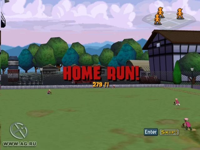 Изображение игры: Backyard Baseball 2007