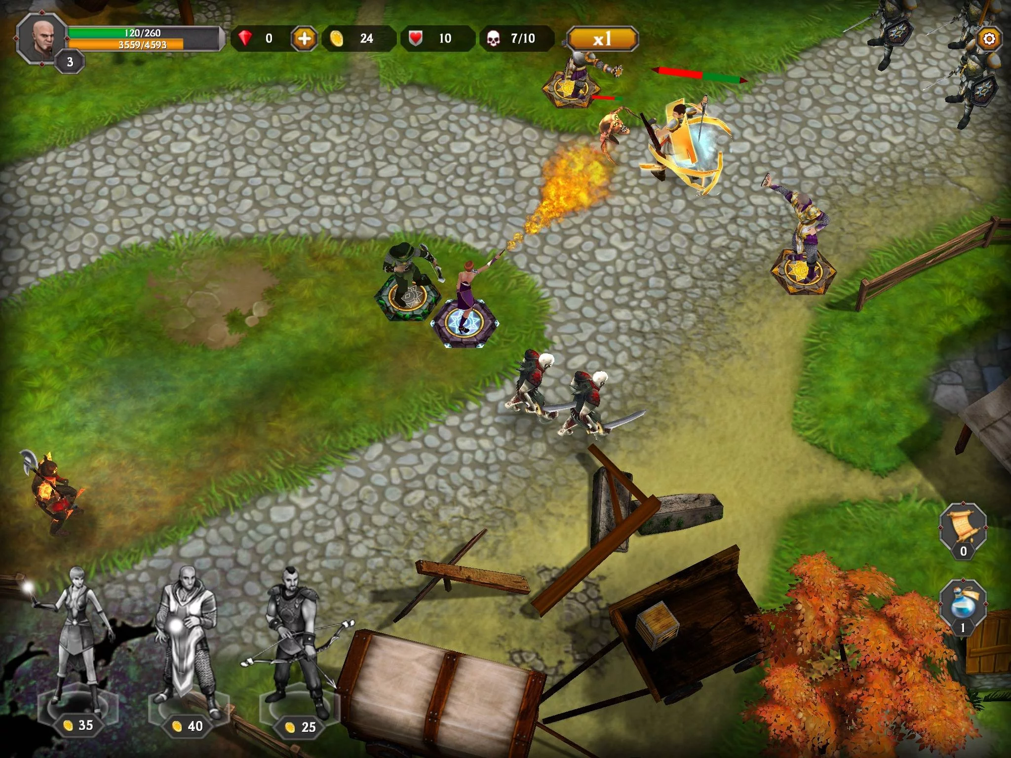 Изображение игры: Defenders of Suntoria: Dark Sun Rising