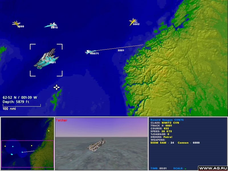 Изображение игры: Jane's Fleet Command