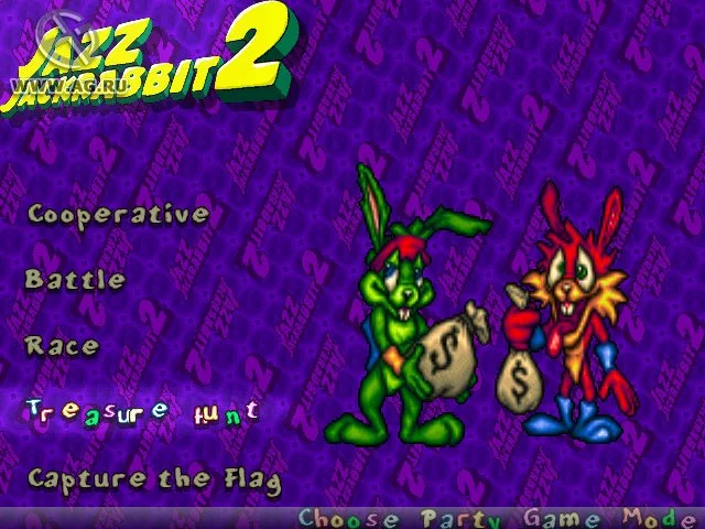 Изображение игры: Jazz Jackrabbit 2 Holiday Hare '98