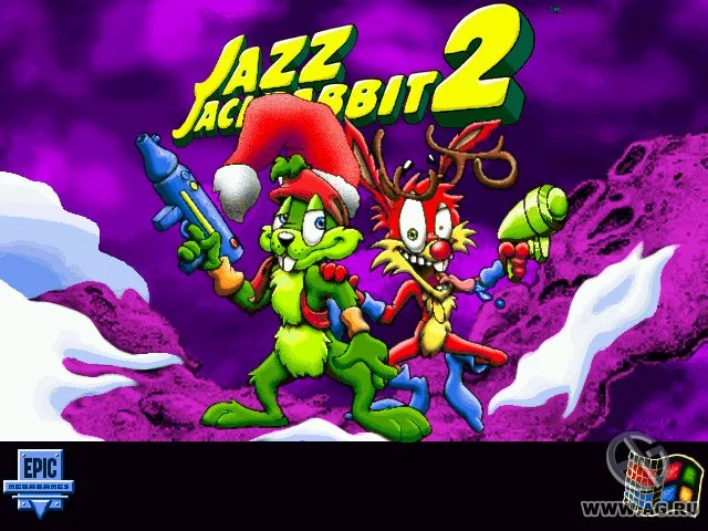 Изображение игры: Jazz Jackrabbit 2 Holiday Hare '98