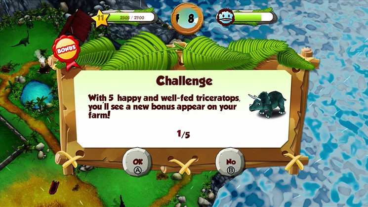 Изображение игры: My Jurassic Farm