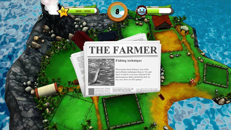 Изображение игры: My Jurassic Farm