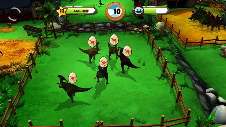 Изображение игры: My Jurassic Farm