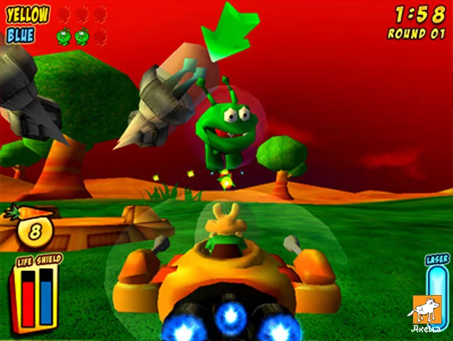 Изображение игры: Rocket Rabbit