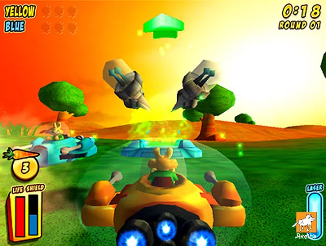 Изображение игры: Rocket Rabbit