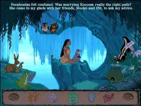 Изображение игры: Disney's Animated Storybook: Pocahontas
