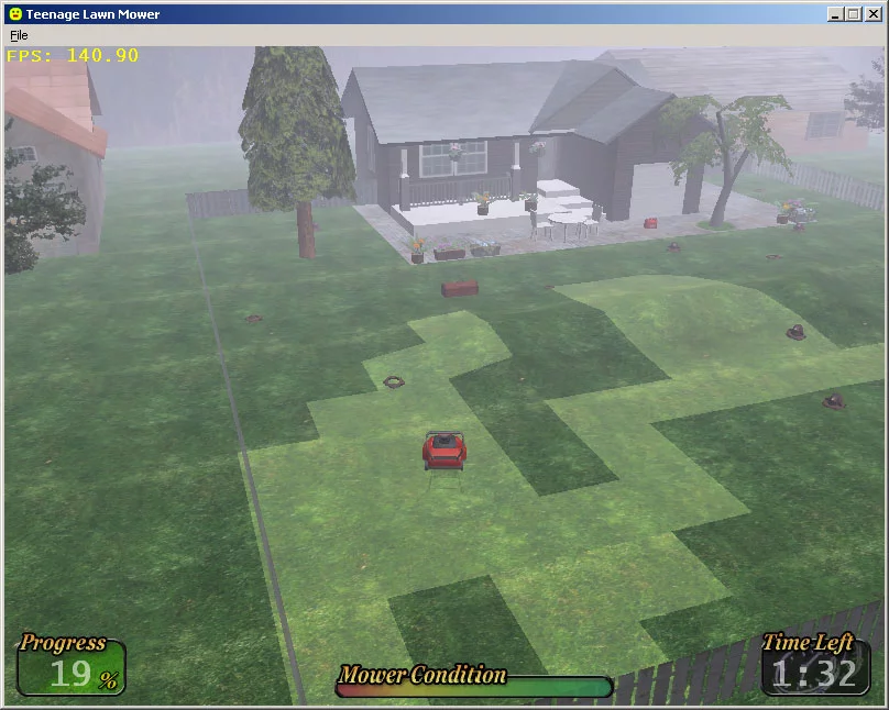 Изображение игры: Teenage Lawnmover