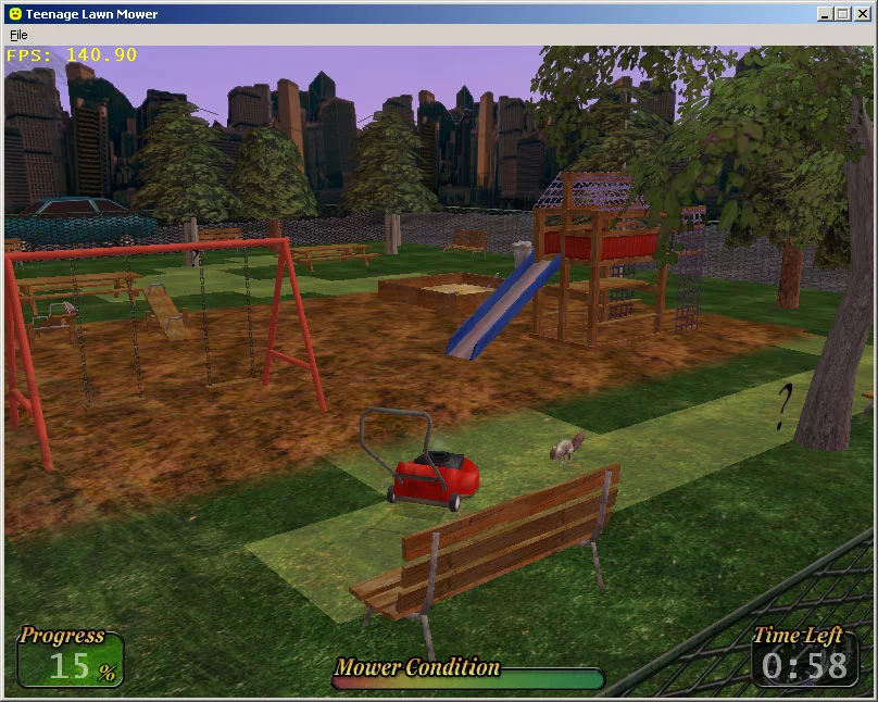 Изображение игры: Teenage Lawnmover