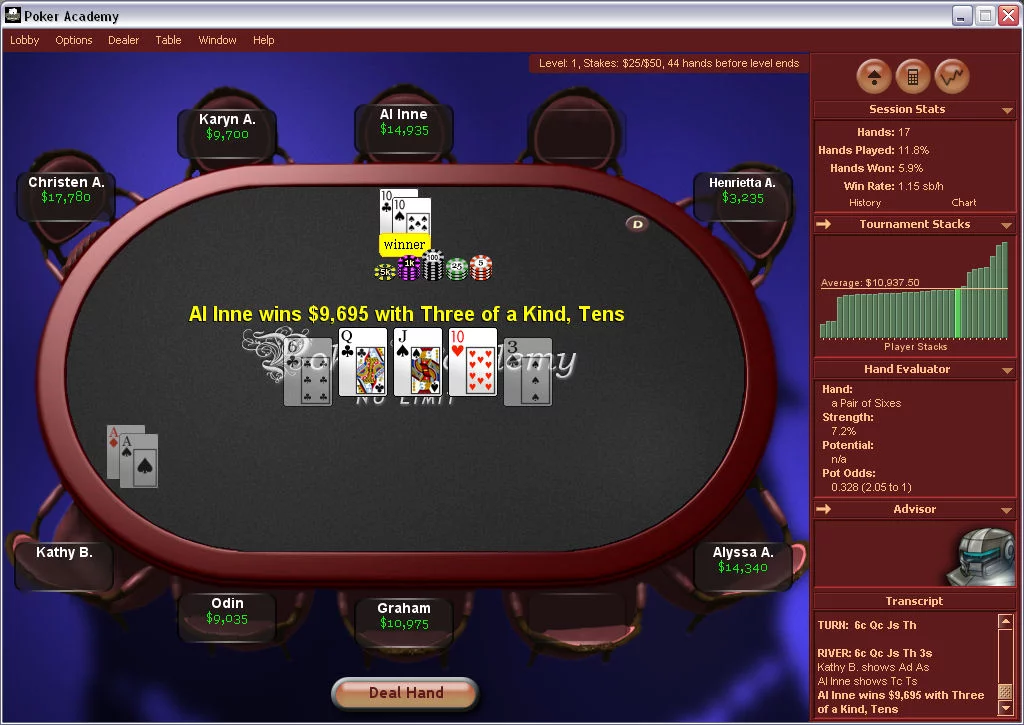 Изображение игры: Poker Academy: Texas Hold'em