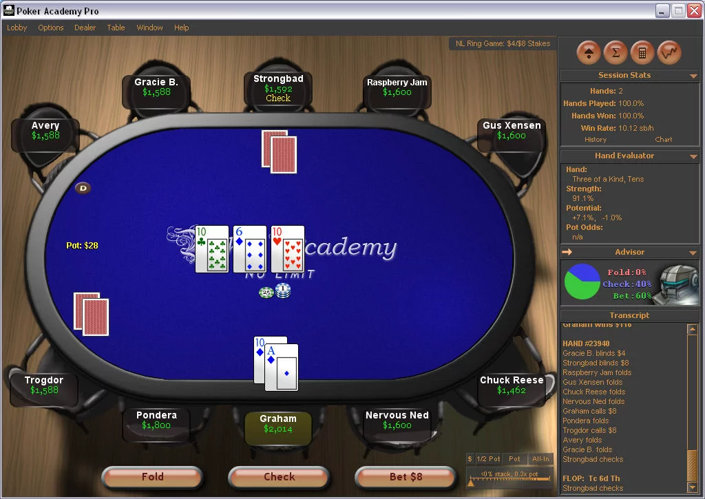 Изображение игры: Poker Academy: Texas Hold'em